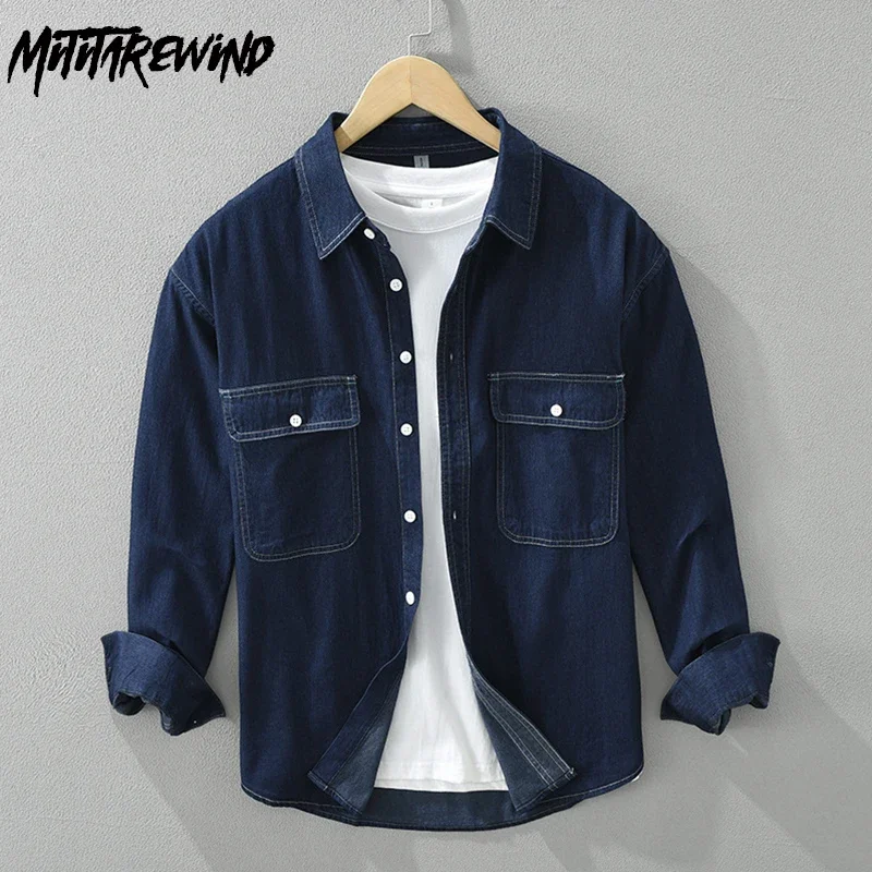Jeans Shirt Fashion For Men - Camisas vaqueras de moda coreana para