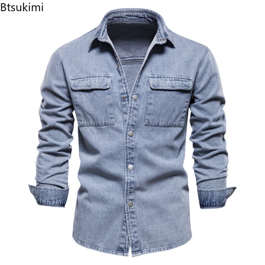 Jeans Shirt Fashion For Men - Chaquetas vaqueras ajustadas a la moda