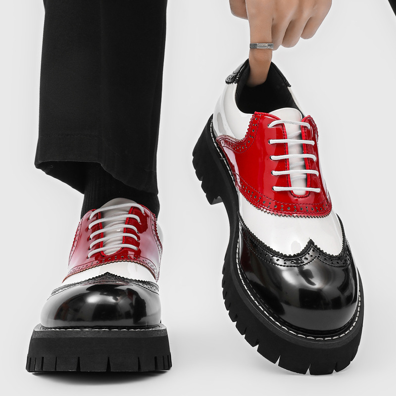 Oxford Shoes Brogue - Zapatos de plataforma de estilo hip