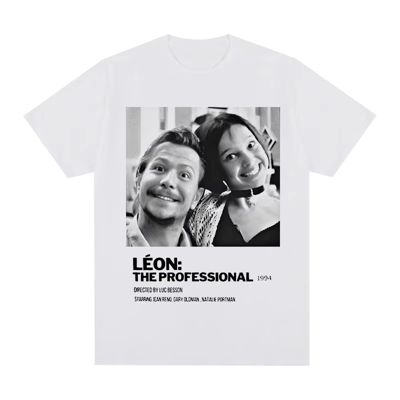 Jeans Shirt Fashion For Men - Camiseta Vintage de Léon, el profesional,