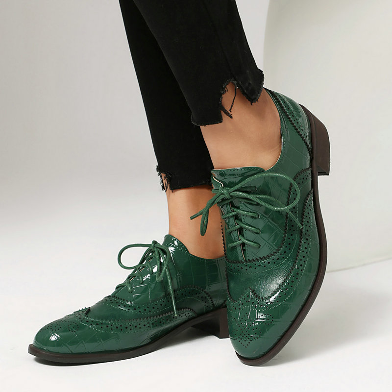 Oxford Shoes Brogue - Zapatos Oxford Brogue con Estampado de