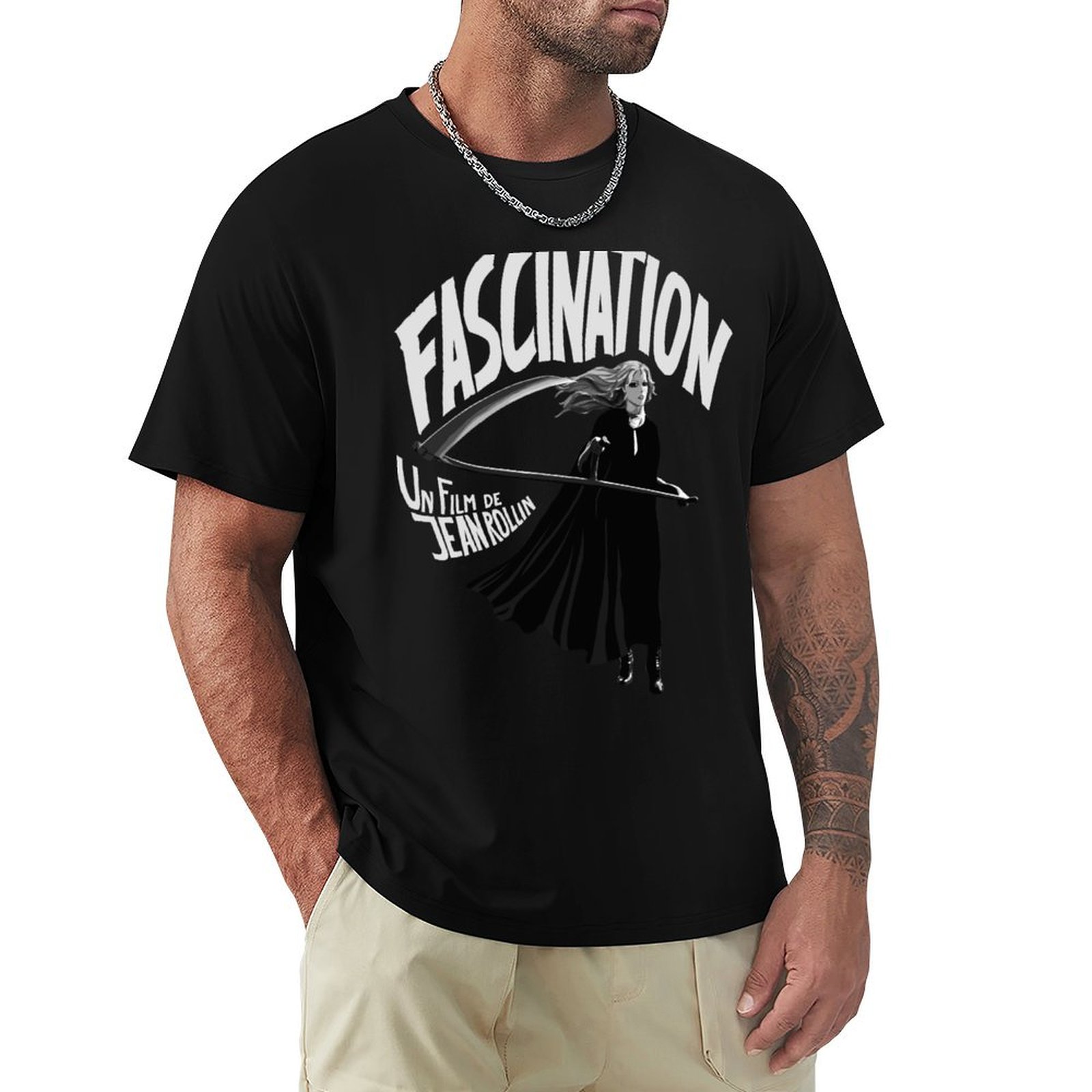Jeans Shirt Fashion For Men - Camiseta Fascination Jean Rollin, Camiseta Casual