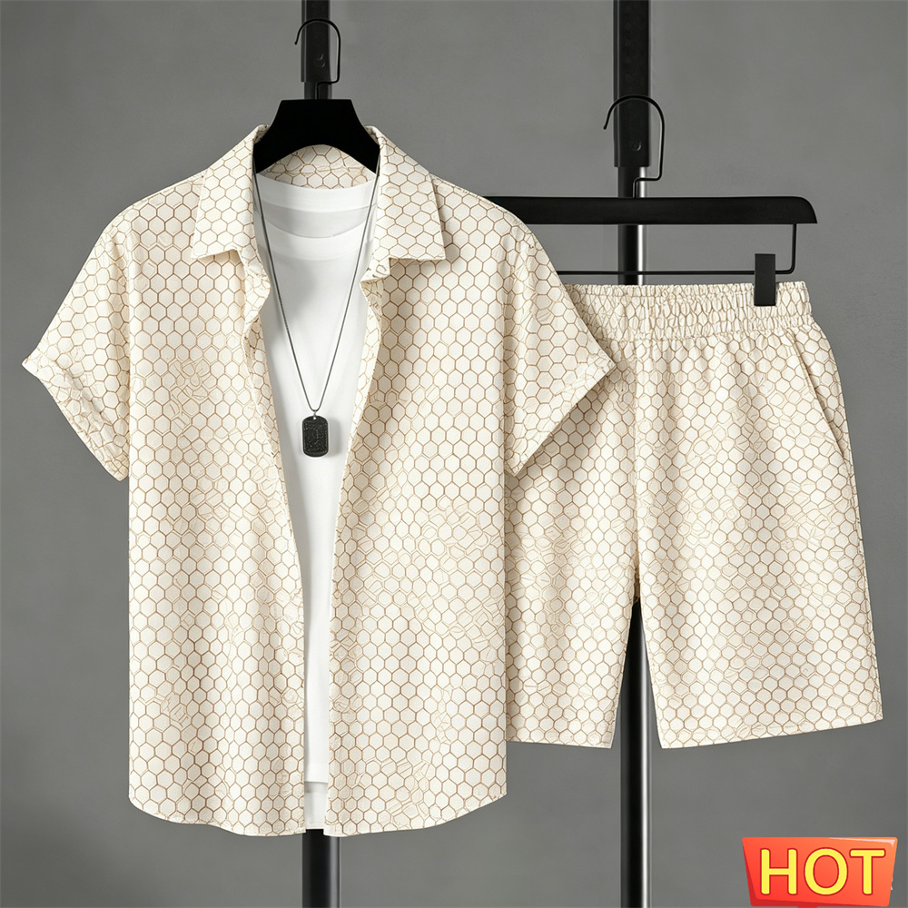 Mens Fashion Style - Conjunto de Camisa para Hombre, Estilo