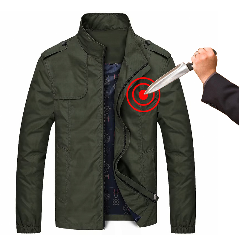 Mens Fashion Hacks - Chaqueta Bomber antipuñaladas y anticorte para
