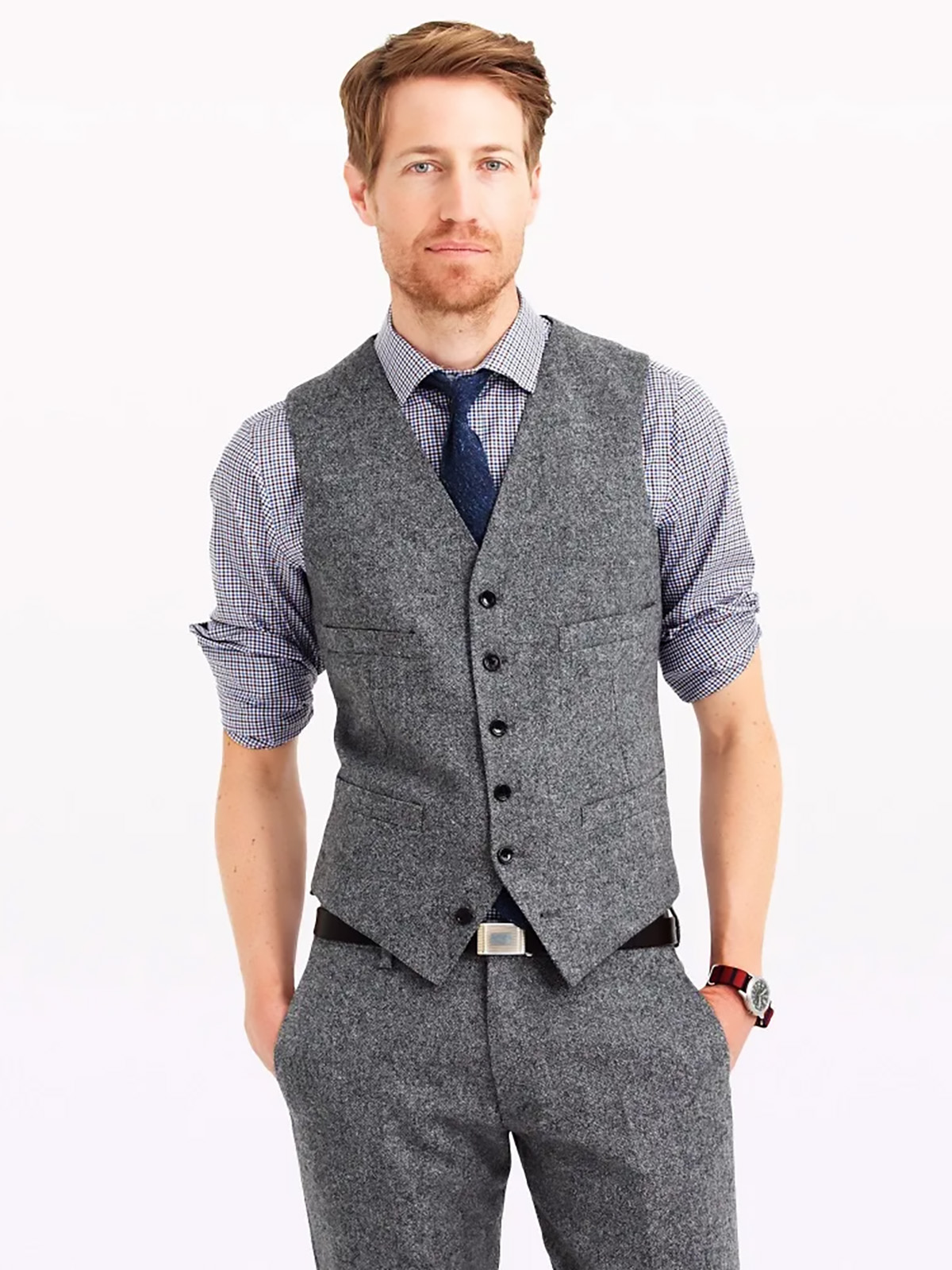 Mens Fashion Trajes - Trajes de Tweed ANNIEBRITNEY Para Hombre,