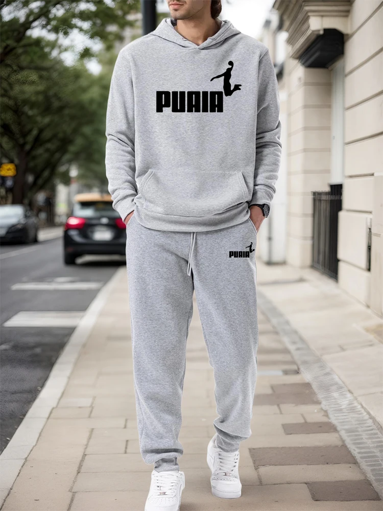 Mens Fashion Style - Conjunto para Hombre/Sudadera con Capucha/Pantalones 2026