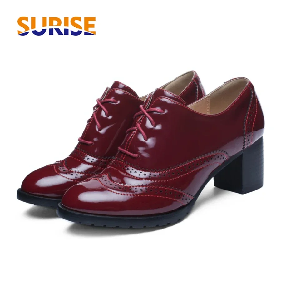 Oxford Shoes Brogue - Zapatos Oxford de tacón alto de