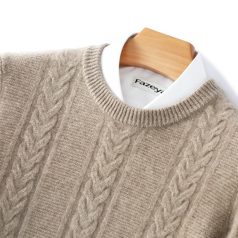 Knitted Cardigan Men - Suéter de lana merina de 100%
