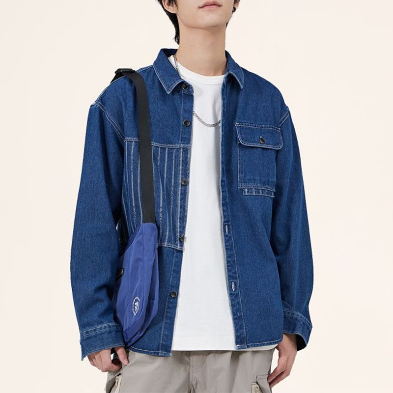 Men'S Fashion Now - Chaquetas vaqueras con bolsillo y cuello