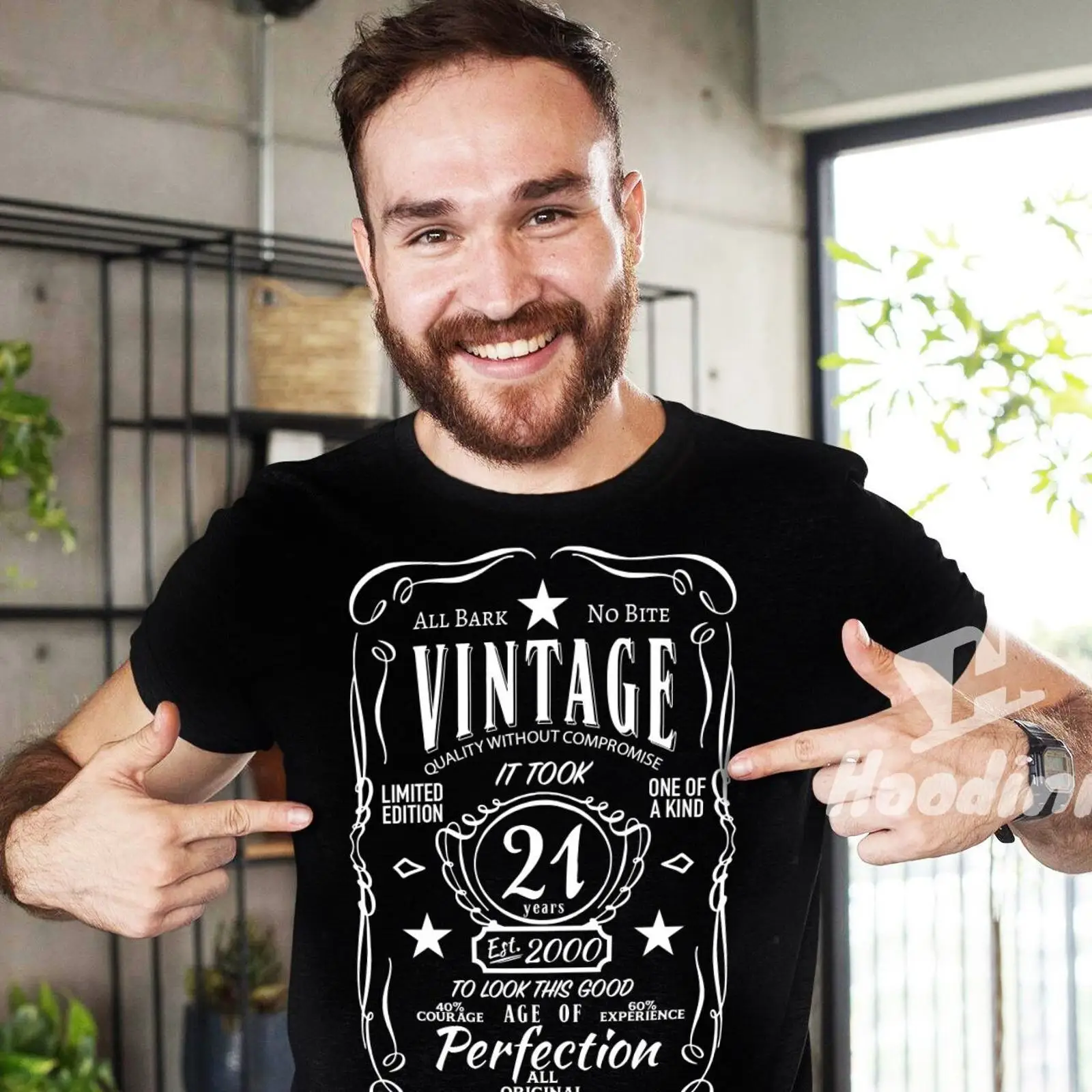 Men'S Fashion Year 2000 - Camiseta Vintage Est 2000 para 21.º
