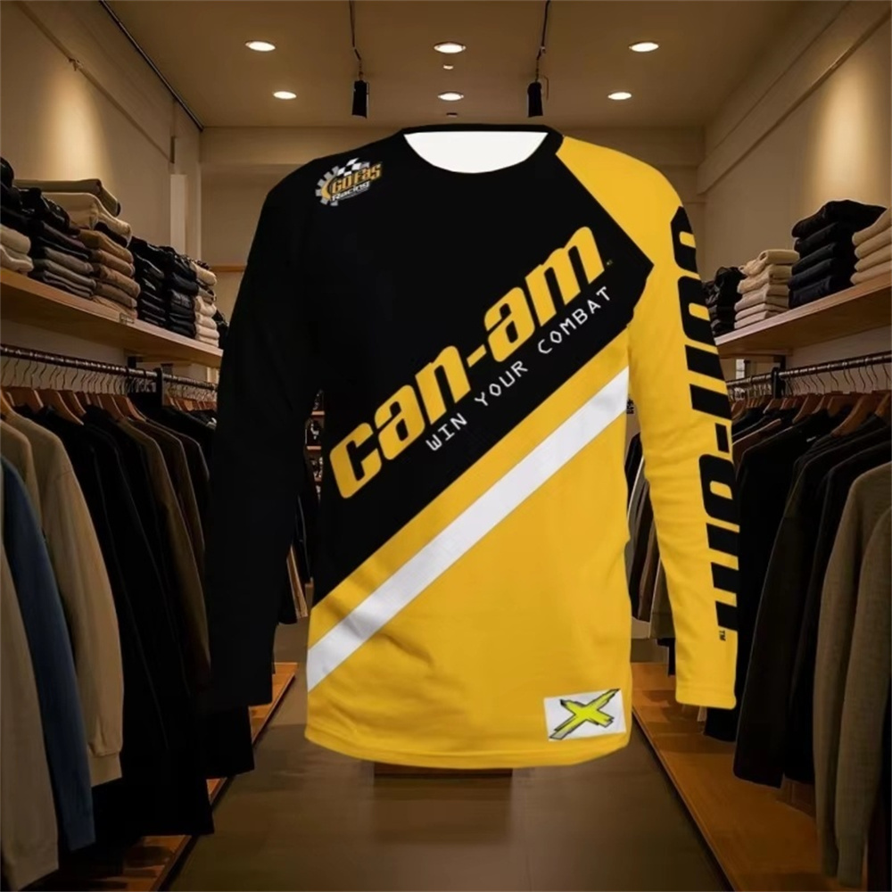 Mens Fashion Style - Camiseta de manga larga con cuello
