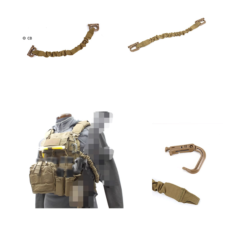 Tactical Vest Men - Cuerda de Retención Multicolor para Exteriores,