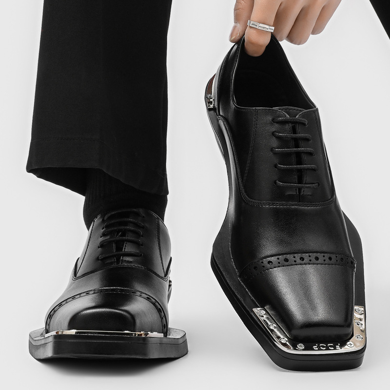 Oxford Shoes Brogue - Zapatos brogue tallados de estilo hip