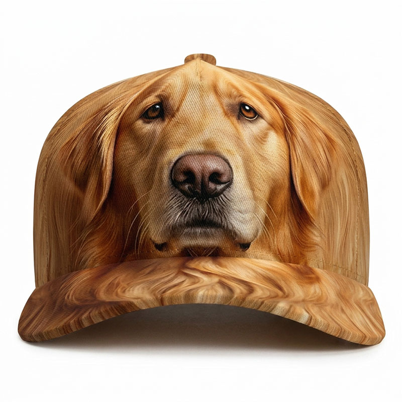 Trucker Hat Cap - Gorras de béisbol para perros Golden