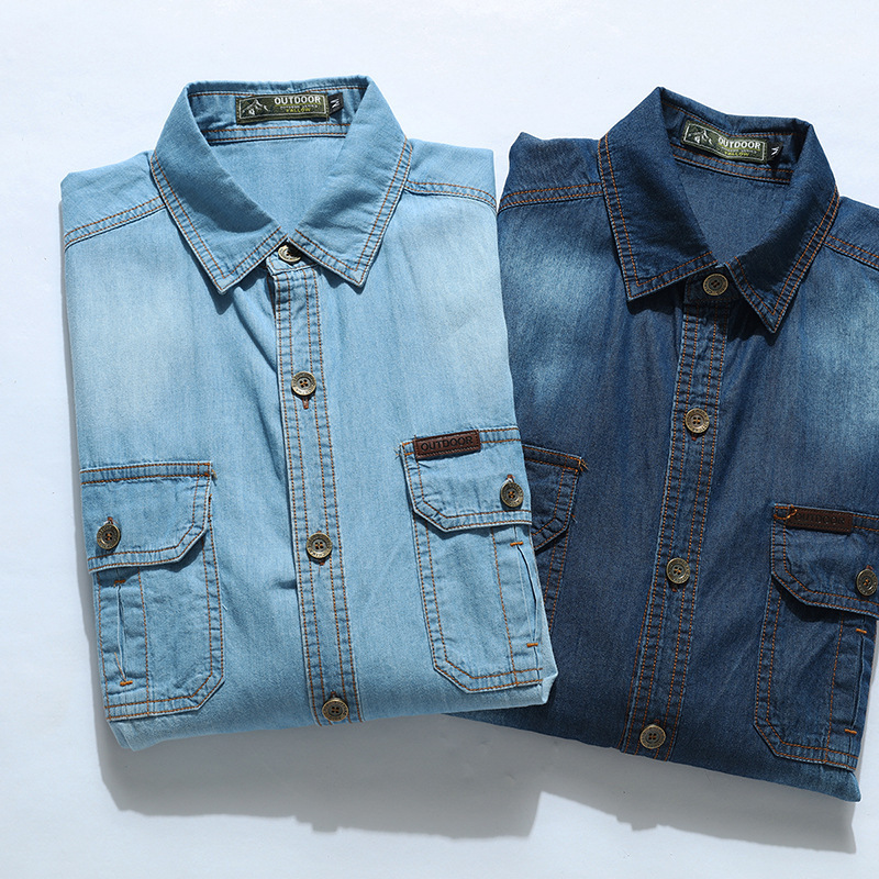 Jeans Shirt Fashion For Men - Nuevas camisas de mezclilla informales de
