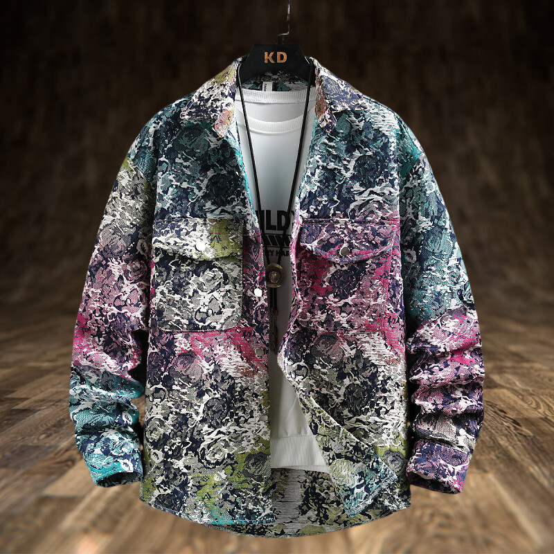 Jeans Shirt Fashion For Men - Chaqueta vaquera Lxury de primavera para