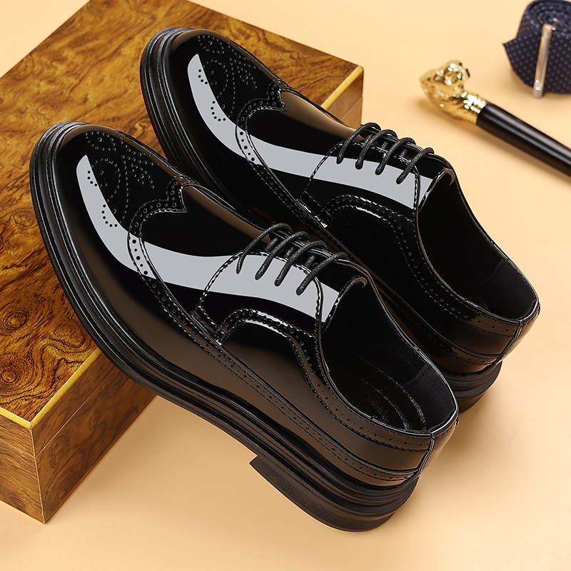 Zapatos de vestir de charol pa - Oxford Shoes Brogue reseña y precio