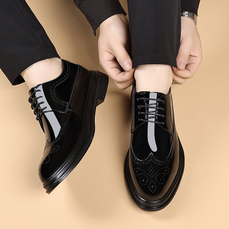 Zapatos de vestir de charol pa - Oxford Shoes Brogue reseña y precio