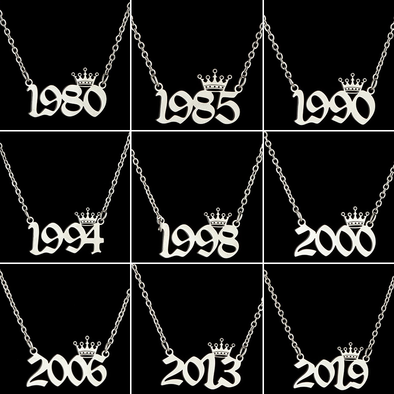 Collares con números de año de - Men'S Fashion Year 2000 reseña y precio