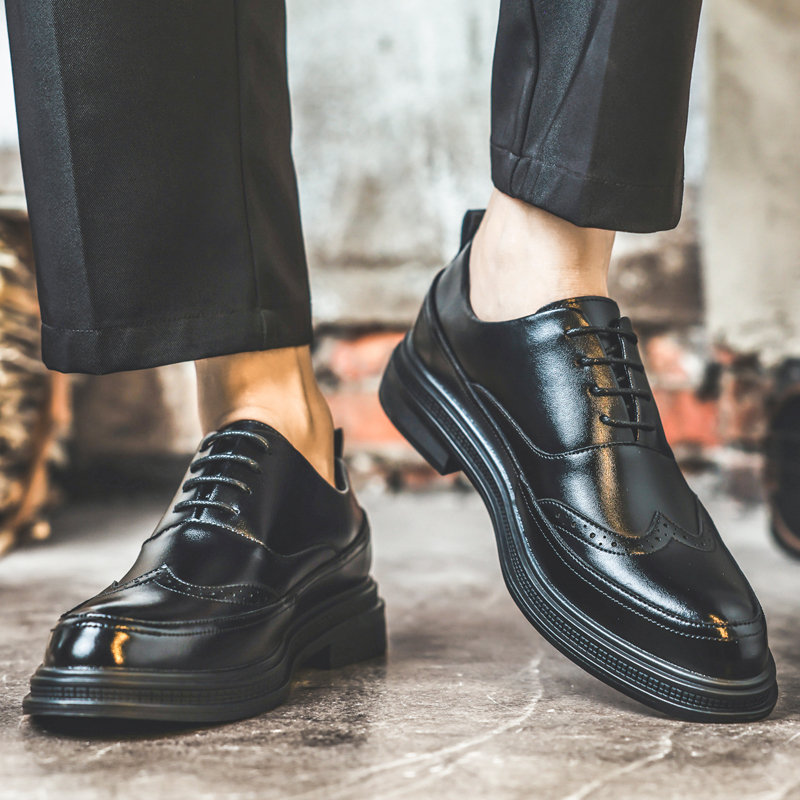 Zapatos de Cuero para Hombre q - Oxford Shoes Brogue reseña y precio
