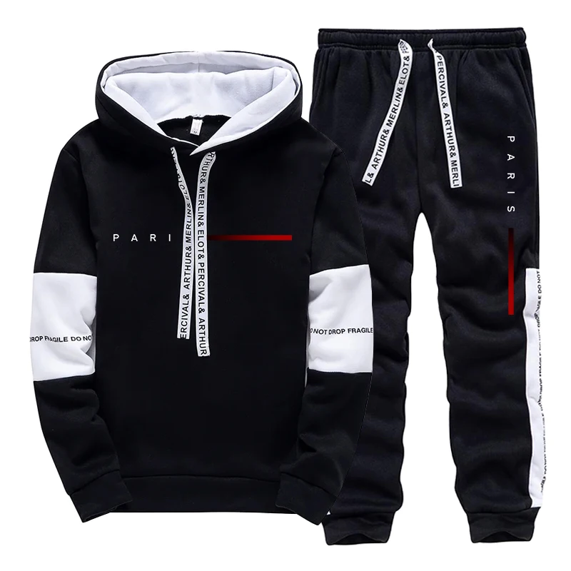 Conjunto de Sudadera con Capuc - Jogger Sweatpants Men reseña y precio