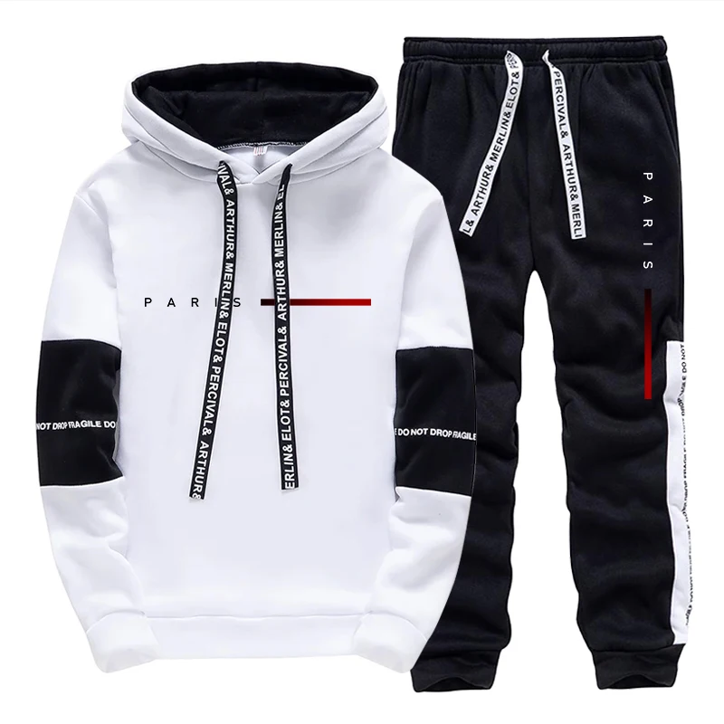 Conjunto de Sudadera con Capuc - Jogger Sweatpants Men reseña y precio