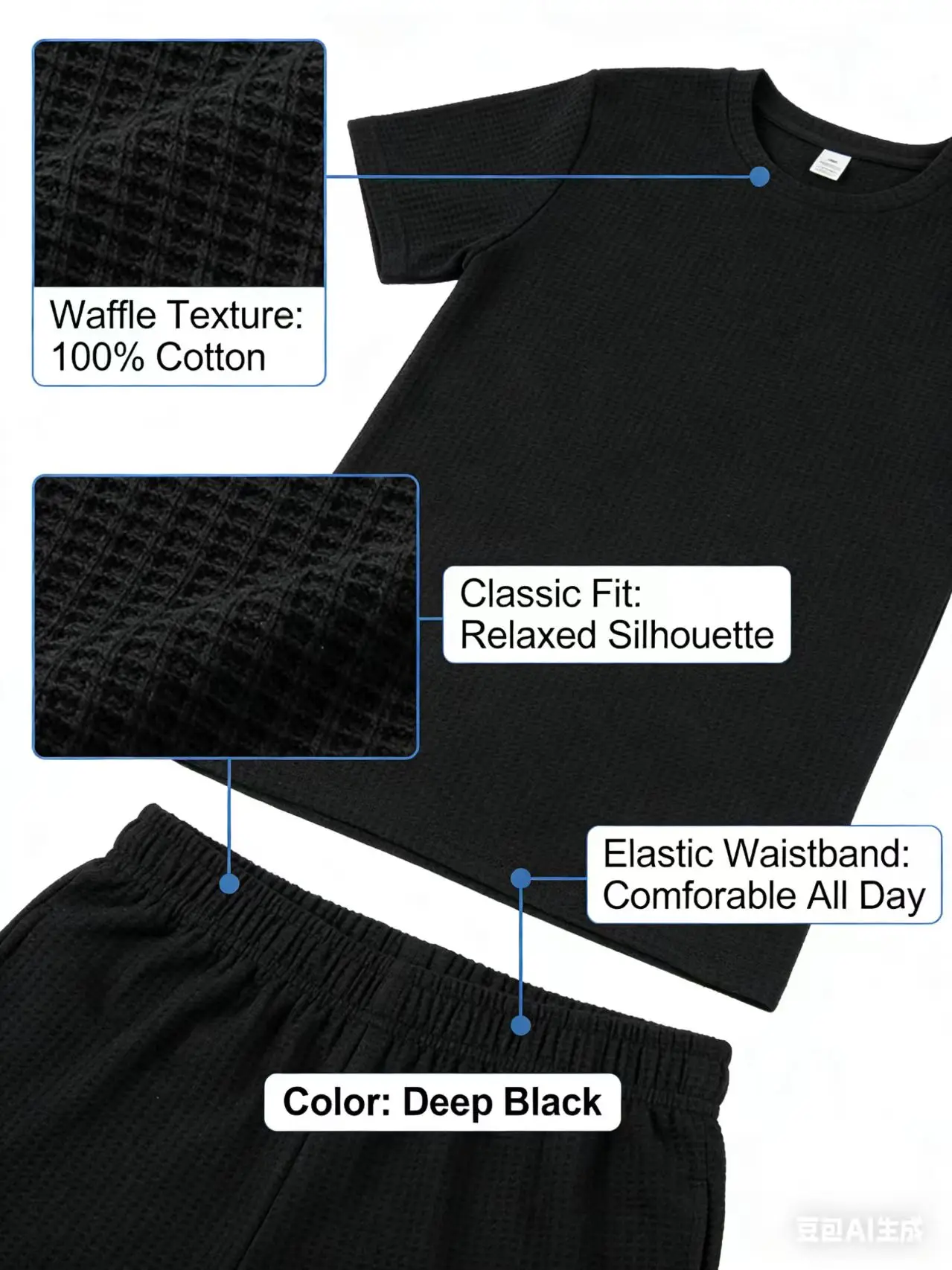 Conjunto de camiseta y pantalo - Men'S Fashion Undershirt reseña y precio