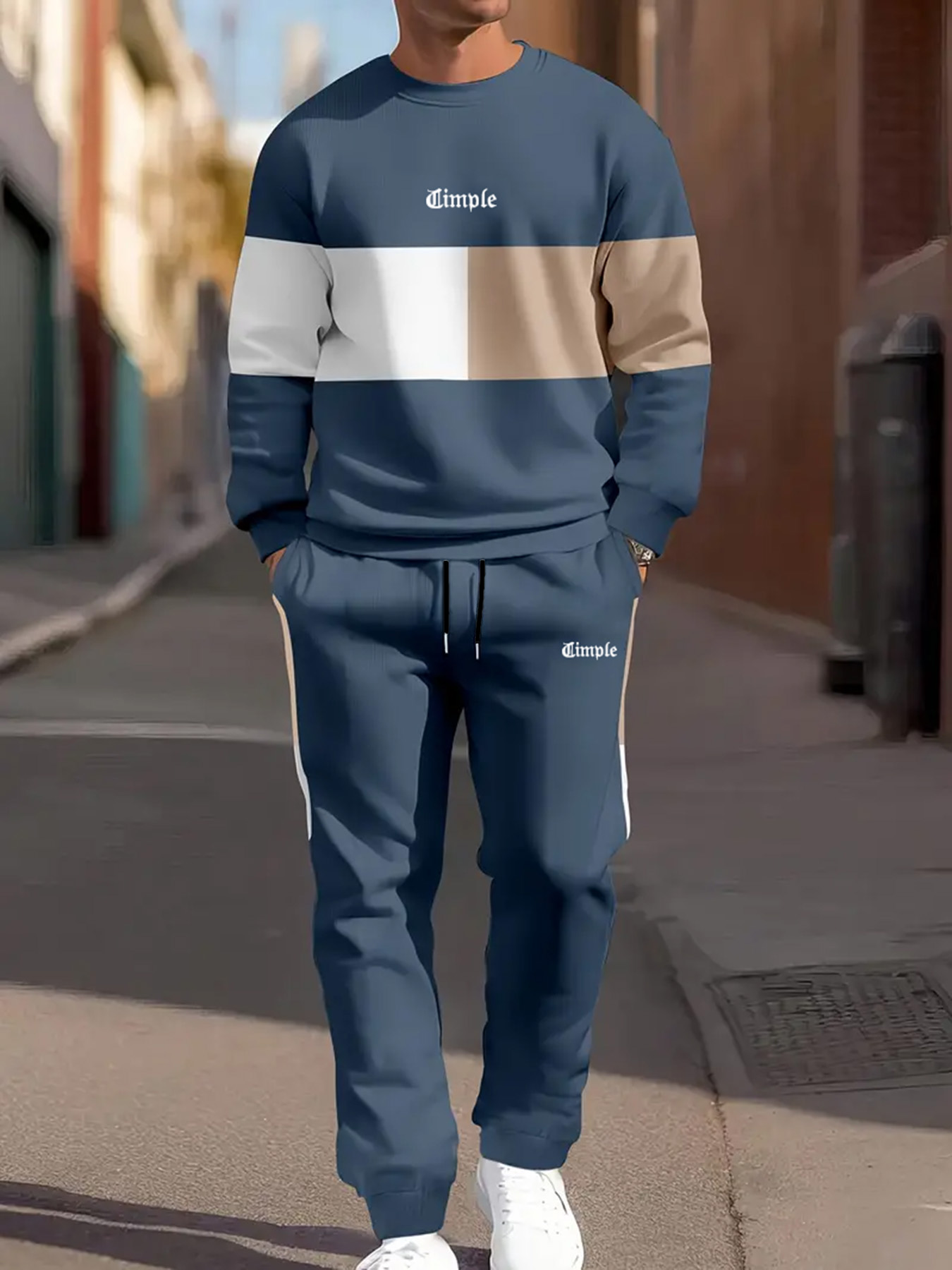Conjunto informal de dos pieza - Jogger Sweatpants Men reseña y precio