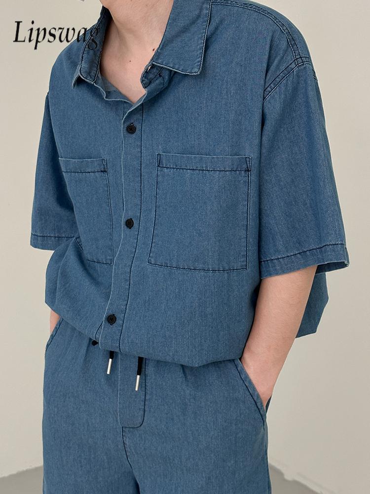 Conjuntos de dos piezas de mez - Jeans Shirt Fashion For Men reseña y precio