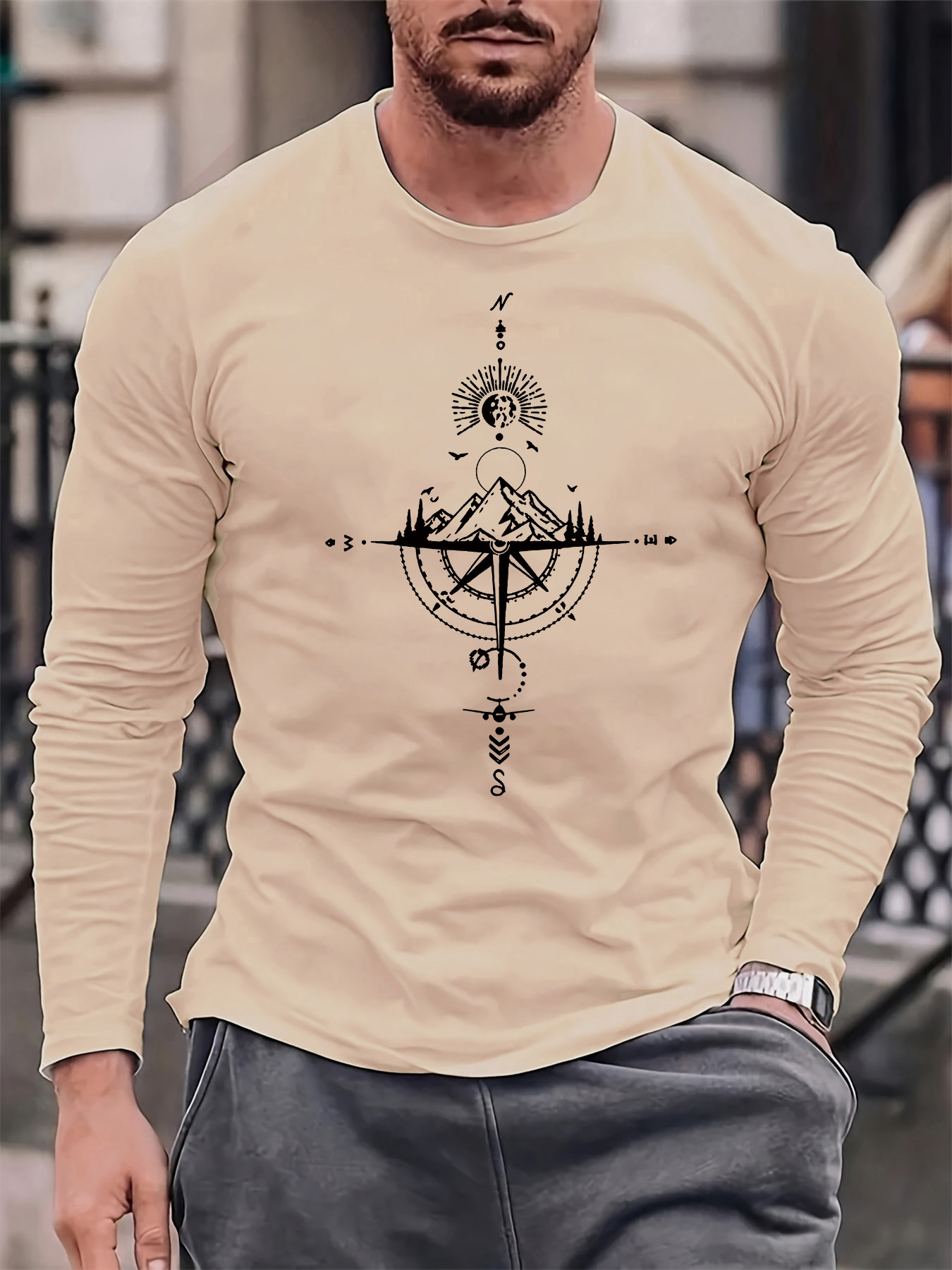 Camiseta versátil 100% de algo - Mens Fashion Casual reseña y precio