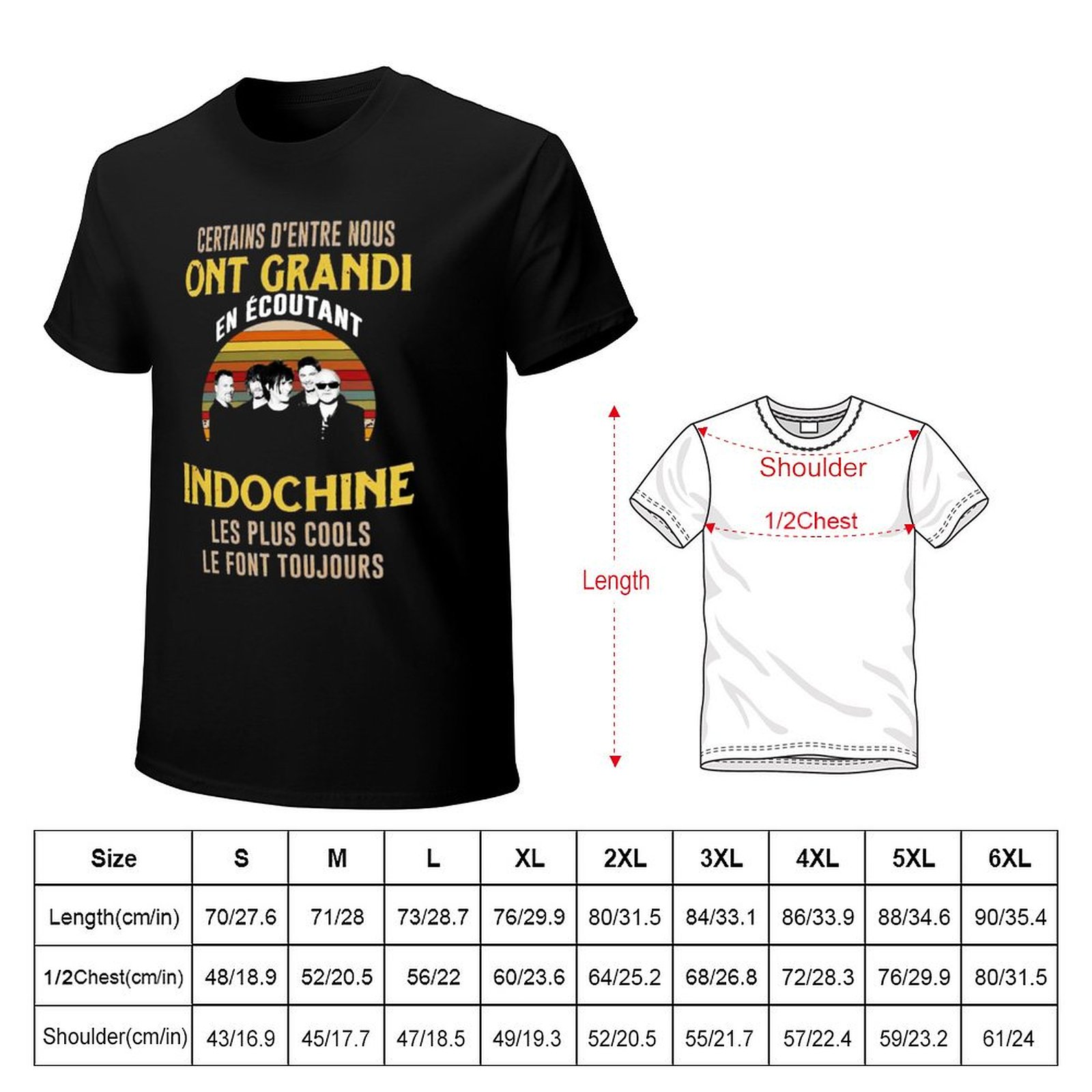 Logotipo de la banda Indochine - Men'S Fashion Genres reseña y precio