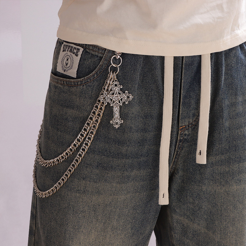 Cadena de pantalones de Metal  - Jeans Pants Fashion Men reseña y precio