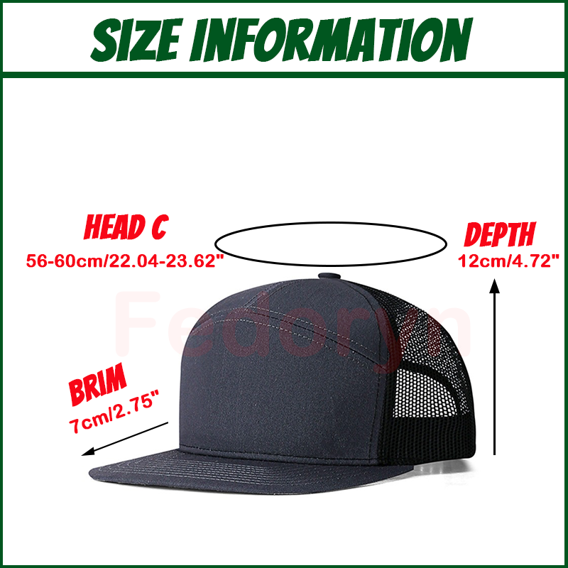 Fedoryn Logotipo bordado perso - Trucker Hat Cap reseña y precio