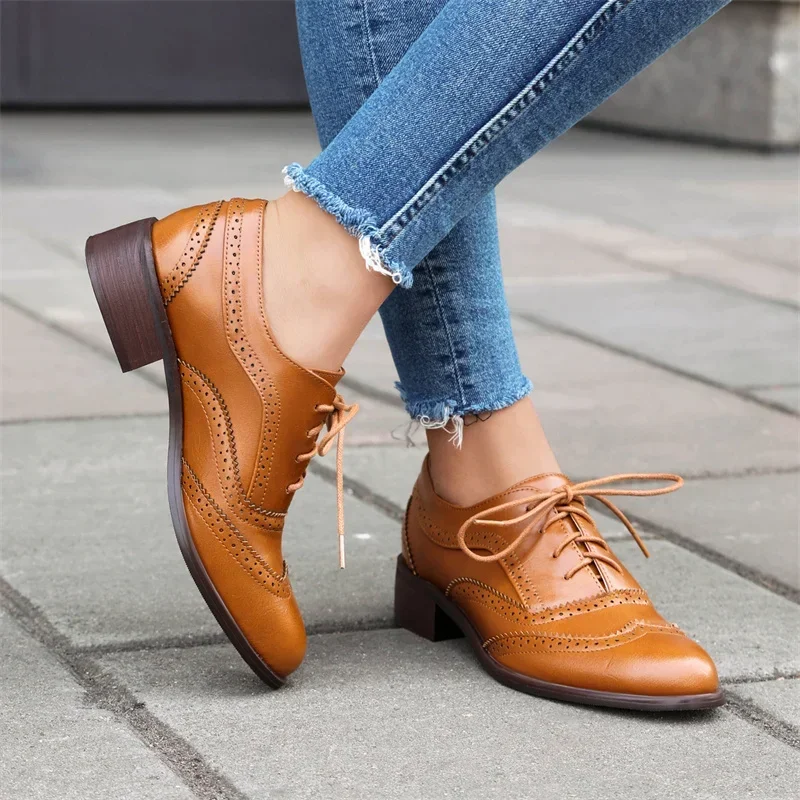 Zapatos planos británicos para - Oxford Shoes Brogue reseña y precio