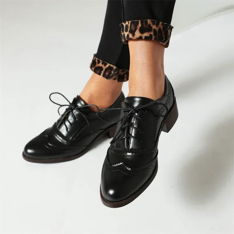 Zapatos planos británicos para - Oxford Shoes Brogue reseña y precio