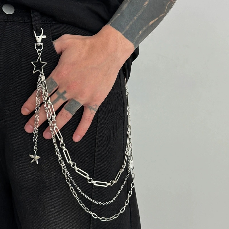 Cadena de cintura de doble cap - Jeans Pants Fashion Men reseña y precio
