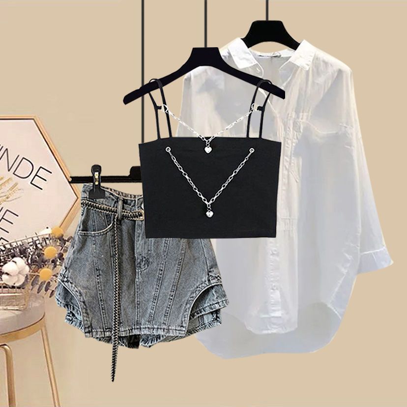 Conjunto de tres piezas de ver - Jeans Shirt Fashion For Men reseña y precio