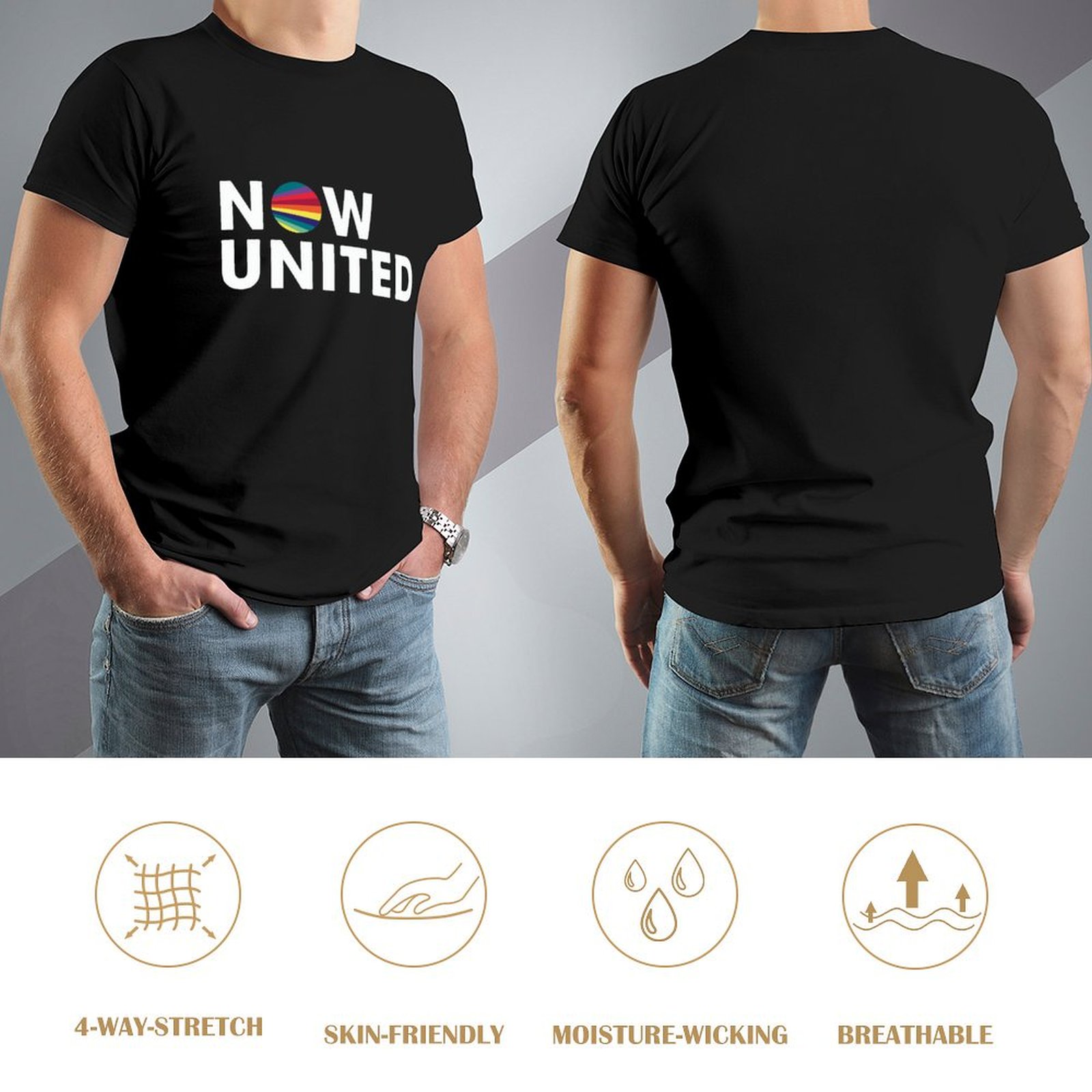 Camiseta NOW UNITED, moda core - Men'S Fashion Now reseña y precio