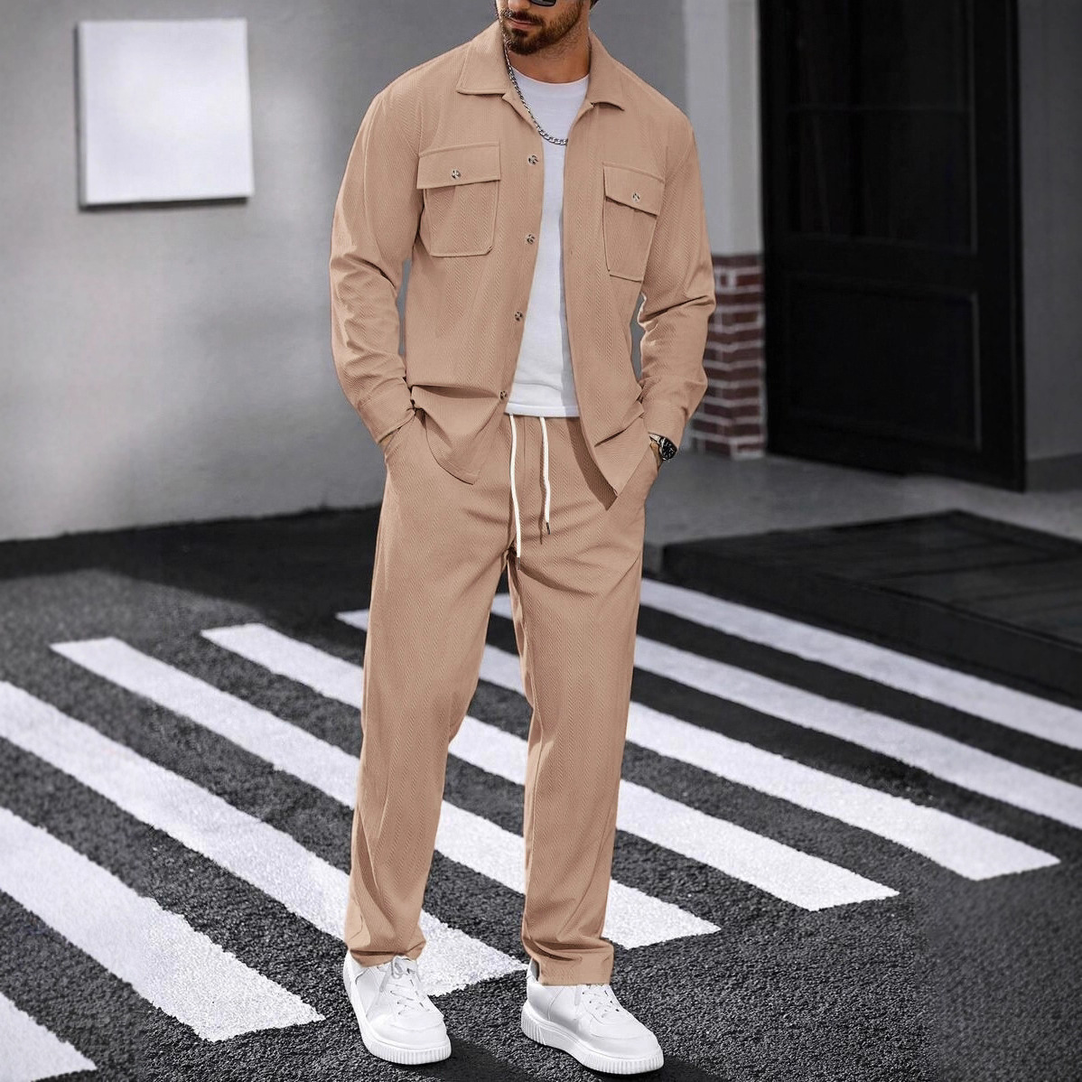 Nuevo Conjunto Deportivo Casua - Knitted Cardigan Men reseña y precio