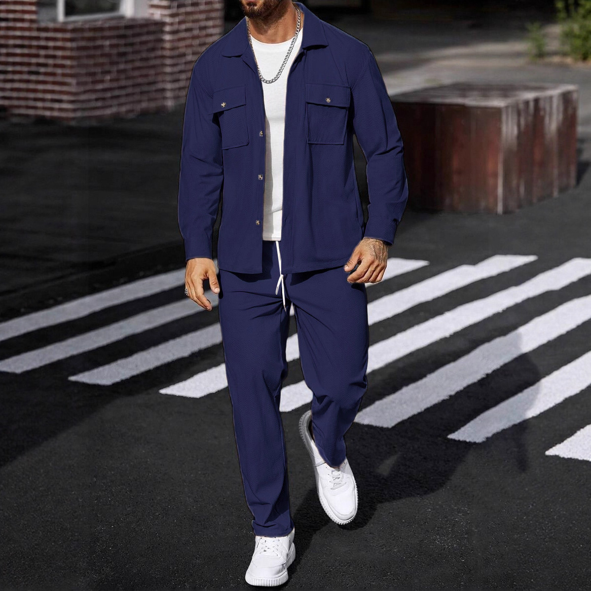 Nuevo Conjunto Deportivo Casua - Knitted Cardigan Men reseña y precio