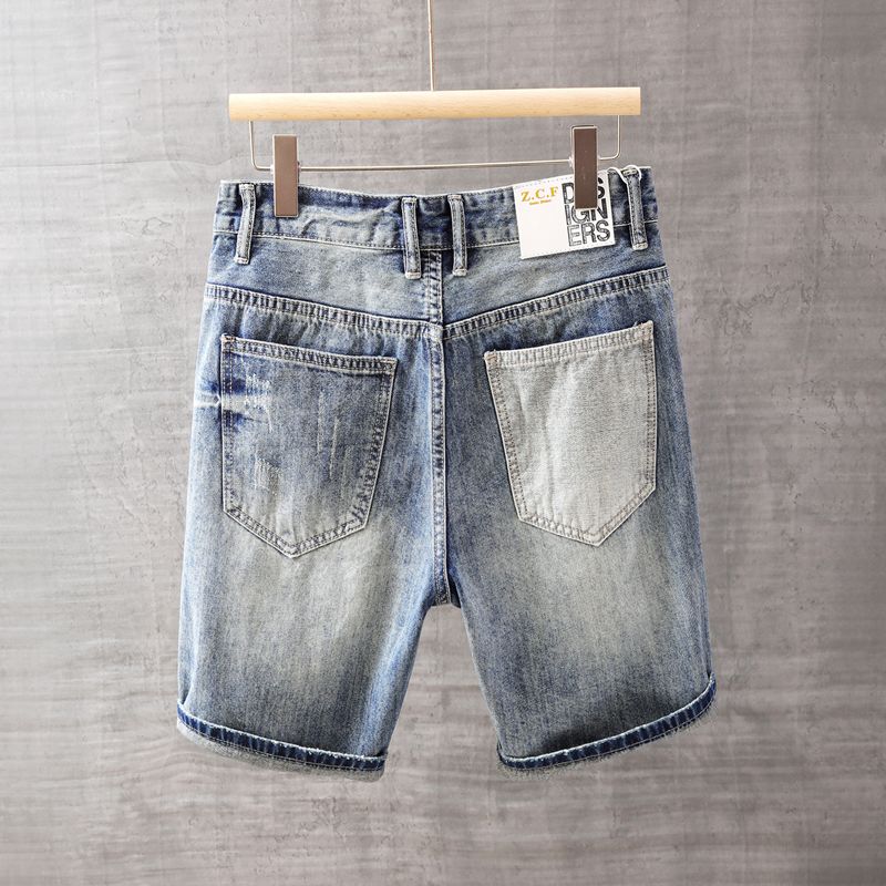 Pantalones vaqueros cortos par - Jeans Pants Fashion Men reseña y precio