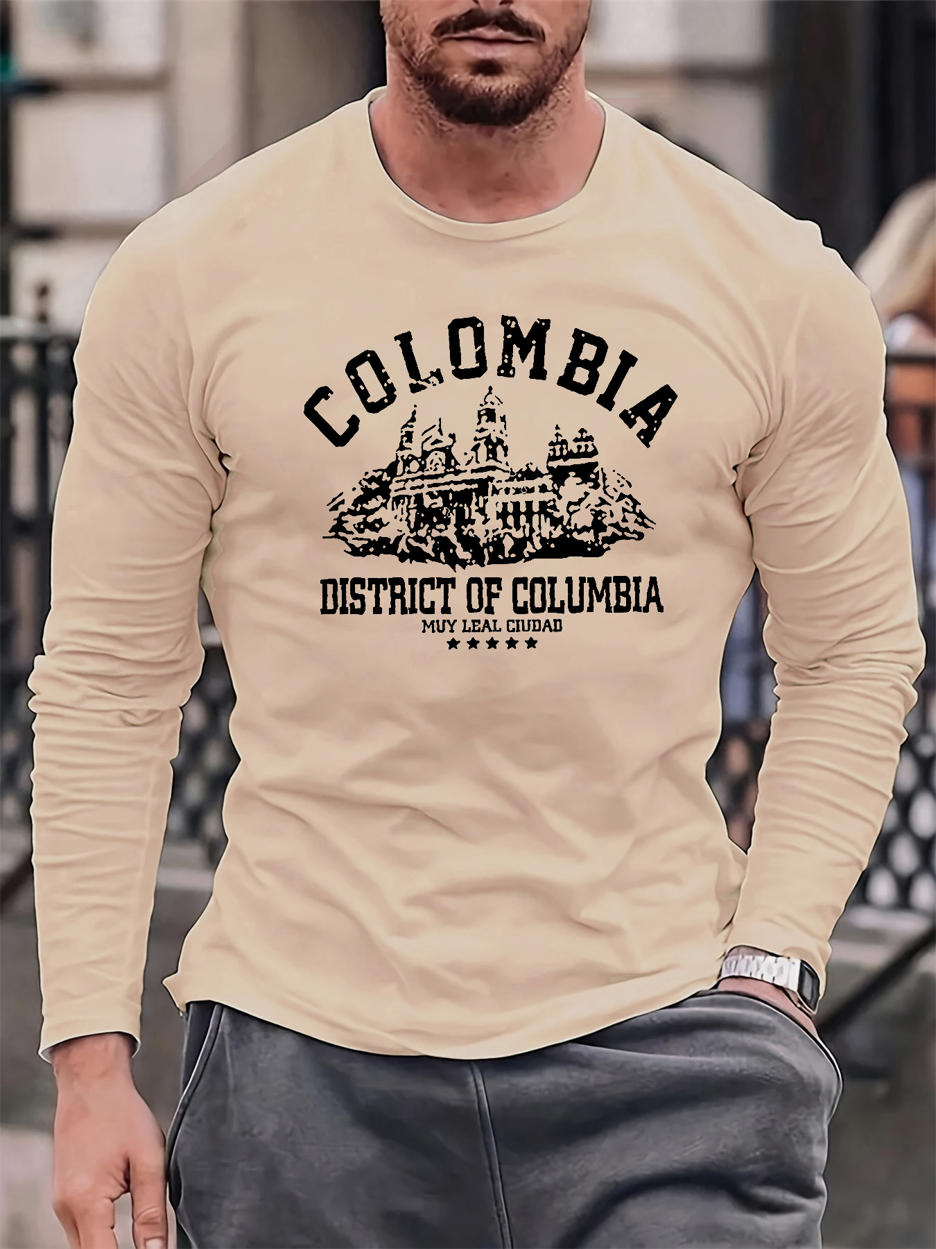 Camiseta de manga larga para h - Mens Fashion Casual reseña y precio