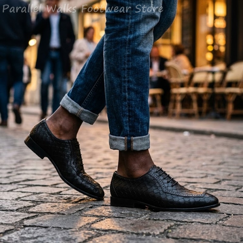 Zapatos Oxford de hombre con d - Oxford Shoes Brogue reseña y precio