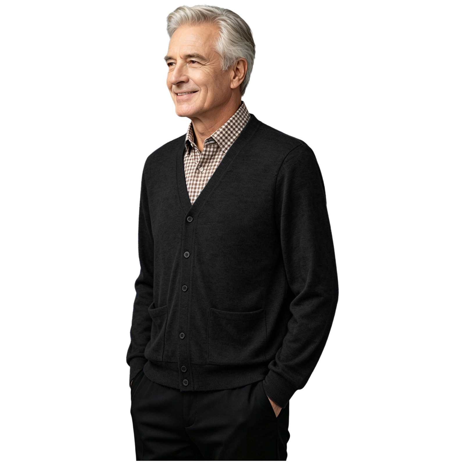 Cárdigan Adaptativo para Hombr - Knitted Cardigan Men reseña y precio
