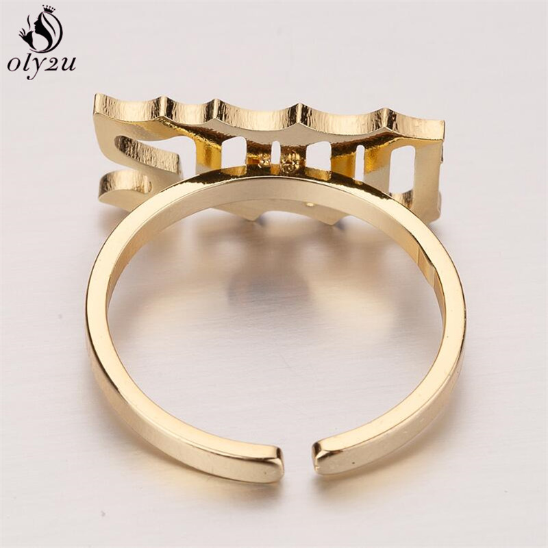 Oly2u Anillos personalizados c - Men'S Fashion Year 2000 reseña y precio
