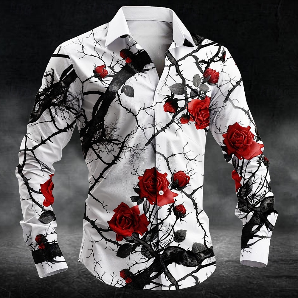 Camisas de manga larga con est - Mens Fashion Style reseña y precio