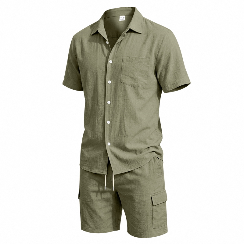 Conjunto de Dos Piezas de Lino - Men'S Fashion For Summer reseña y precio